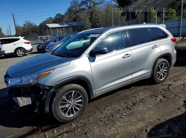 5TDKZRFH4JS546931 2018 TOYOTA HIGHLANDER Gray წინა მარცხენა ხედი სამი მეოთხედიდან