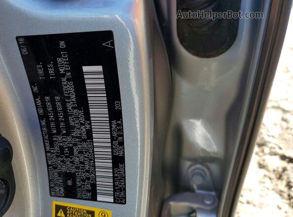 5TDKZRFH4JS546931 2018 TOYOTA HIGHLANDER Gray სალონის 360-გრადუსიანი ხედი