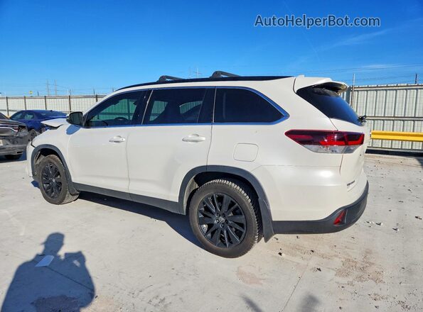 5TDKZRFH7KS353514 2019 TOYOTA HIGHLANDER Белый Задняя левая четверть