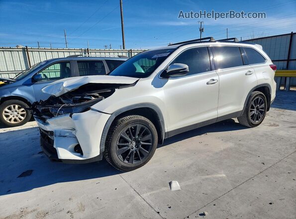 5TDKZRFH7KS353514 2019 TOYOTA HIGHLANDER Белый Передняя левая четверть