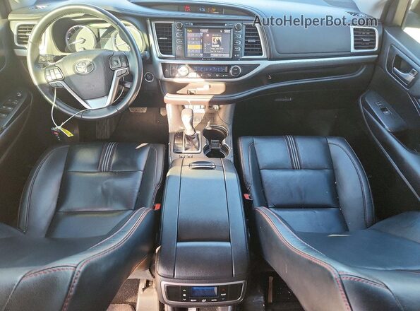 5TDKZRFH7KS353514 2019 TOYOTA HIGHLANDER Белый Вид панели приборов
