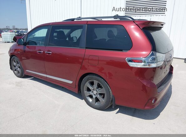 5TDXK3DC3GS744181 2016 TOYOTA SIENNA Red Tył lewy