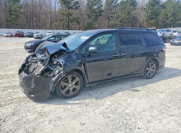 5TDXK3DC4GS697856 2016 TOYOTA SIENNA Черный Передняя левая четверть