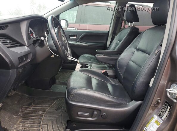 5TDXK3DC7GS719462 2016 TOYOTA SIENNA Серый Вид салона спереди