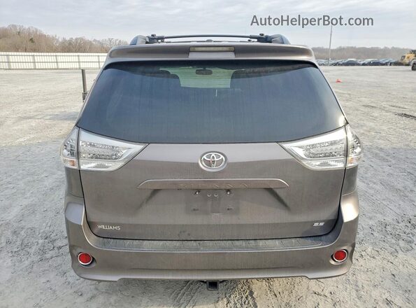 5TDXK3DC7GS719462 2016 TOYOTA SIENNA Серый Вид сзади