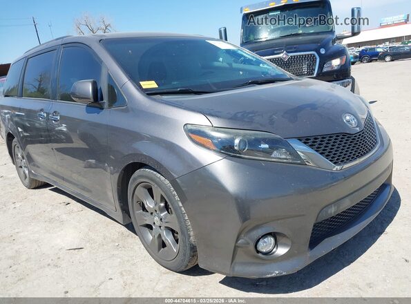 5TDXK3DC8GS700869 2016 TOYOTA SIENNA Gray Առջևի աջ