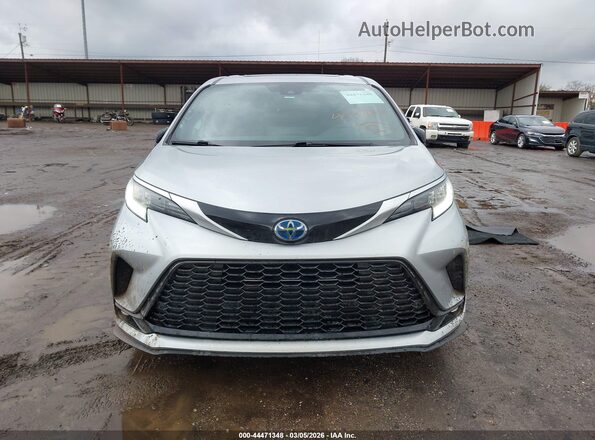 5TDXRKEC5MS005619 2021 TOYOTA SIENNA Серебряный Вид щитка приборов