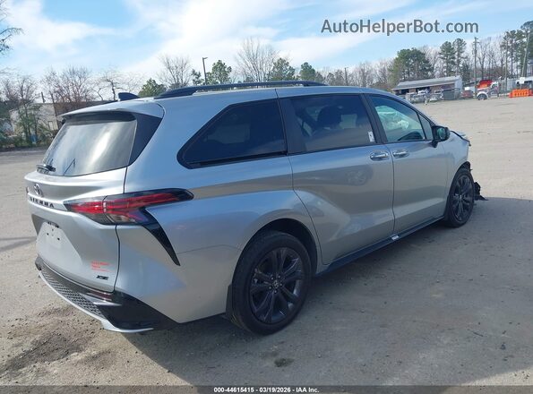 5TDXRKECXSS226422 2025 TOYOTA SIENNA Серебряный Задняя правая четверть