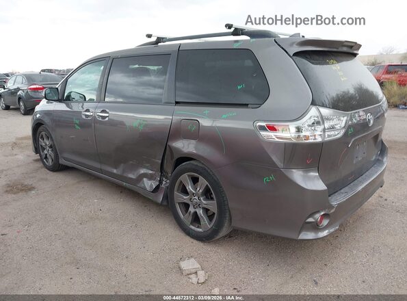 5TDXZ3DC1JS911057 2018 TOYOTA SIENNA Gray Rear left