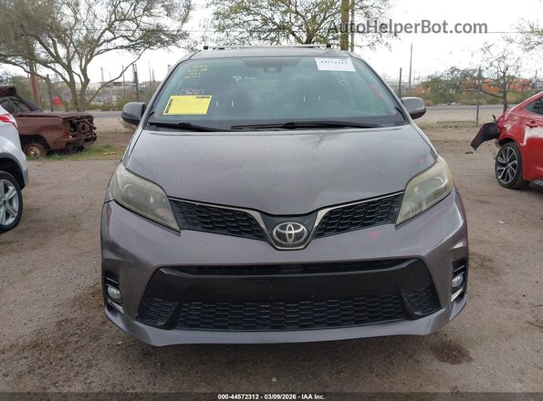 5TDXZ3DC1JS911057 2018 TOYOTA SIENNA Gray Instrument cluster view