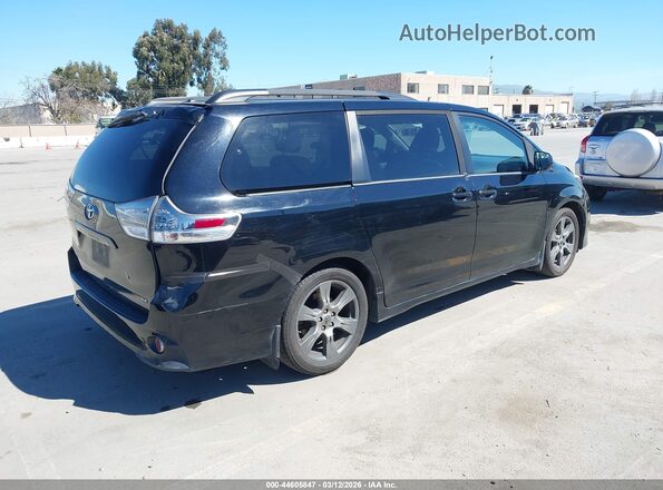 5TDXZ3DC2HS791750 2017 TOYOTA SIENNA Black უკანა მარჯვენა