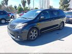 2017 Toyota Sienna Se Premium 8 Passenger Black vin: 5TDXZ3DC2HS791750