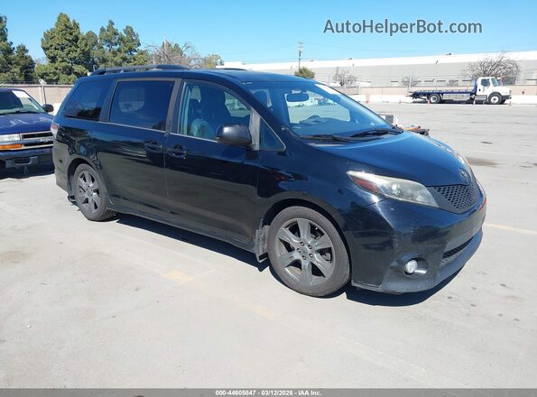 5TDXZ3DC2HS791750 2017 TOYOTA SIENNA Black წინა მარჯვენა