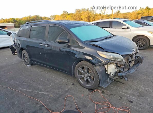 5TDXZ3DCXHS885004 2017 TOYOTA SIENNA Черный Передняя правая четверть