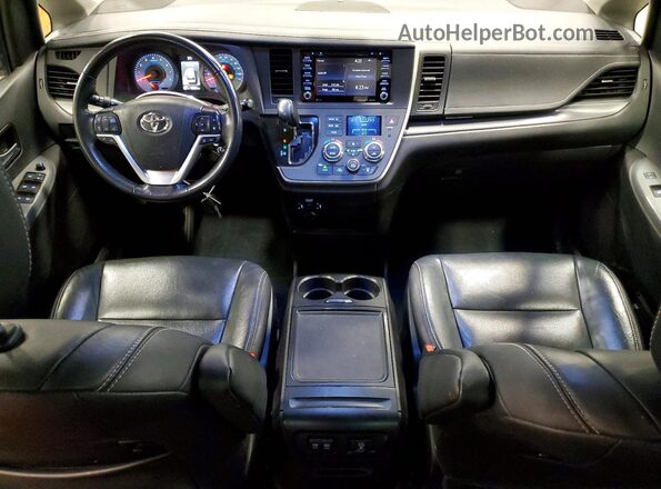 5TDXZ3DCXLS025046 2020 TOYOTA SIENNA White Dashboard view