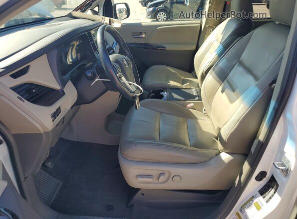 5TDYK3DC3GS744377 2016 TOYOTA SIENNA Белый Вид салона спереди