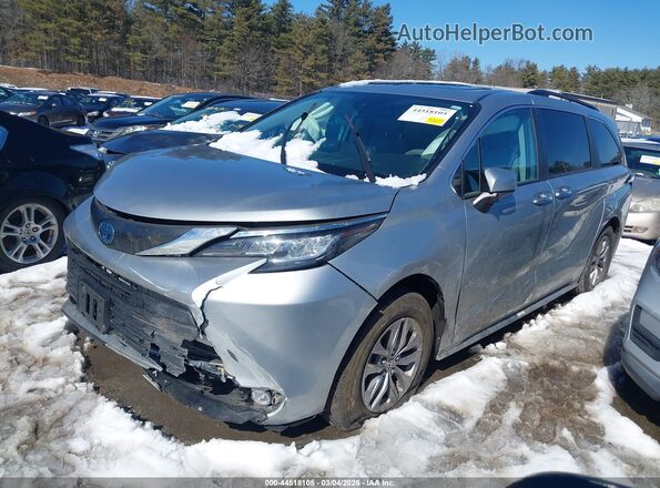 5TDYRKEC1PS164078 2023 TOYOTA LE Silver წინა მარცხენა ხედი სამი მეოთხედიდან