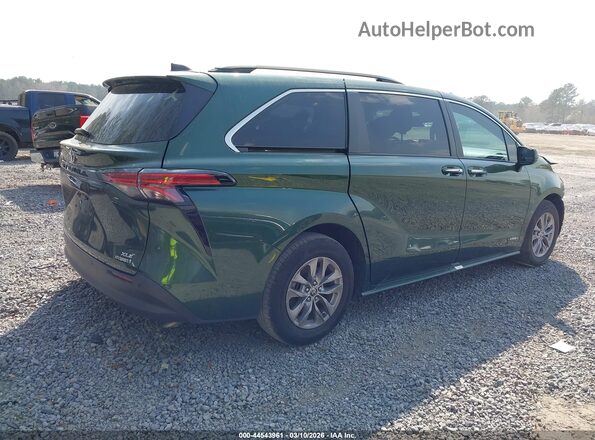 5TDYRKEC3MS007938 2021 TOYOTA LE Green Tył prawy