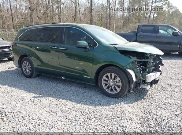 5TDYRKEC3MS007938 2021 TOYOTA LE Green Przód prawy