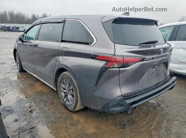 5TDYSKFC5MS007670 2021 TOYOTA SIENNA Серый Задняя левая четверть