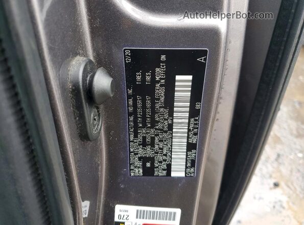 5TDYSKFC5MS007670 2021 TOYOTA SIENNA Серый Вид подкапотного пространства