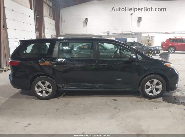 5TDZK3DC1GS759318 2016 TOYOTA SIENNA Черный Вид задней части салона