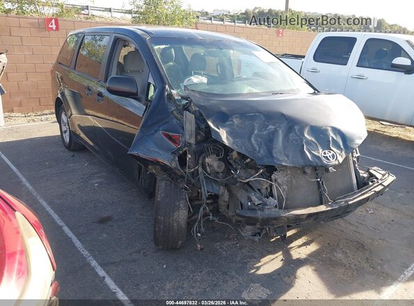 5TDZK3DC8GS715557 2016 TOYOTA SIENNA Черный Передняя правая четверть
