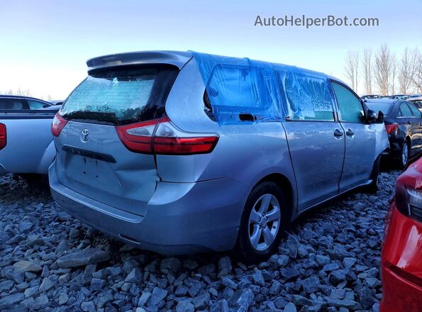 5TDZK3DCXGS697997 2016 TOYOTA SIENNA Silver Rear right