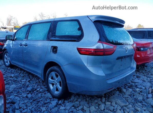 5TDZK3DCXGS697997 2016 TOYOTA SIENNA Silver Rear left