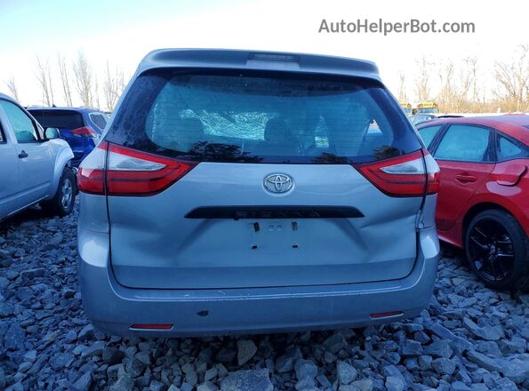 5TDZK3DCXGS697997 2016 TOYOTA SIENNA Silver Rear view