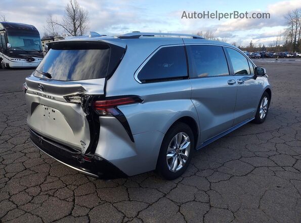 5TDZSKFC4MS013898 2021 TOYOTA LIMITED Серебряный Задняя правая четверть