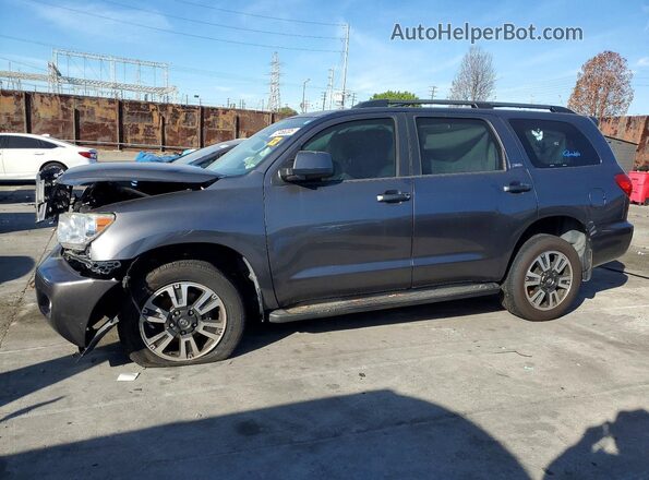 5TDZY5G12HS068465 2017 TOYOTA SEQUOIA Gray Передня ліва чверть