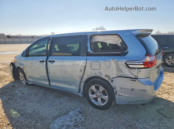 5TDZZ3DC8HS776792 2017 TOYOTA SIENNA Синий Задняя левая четверть