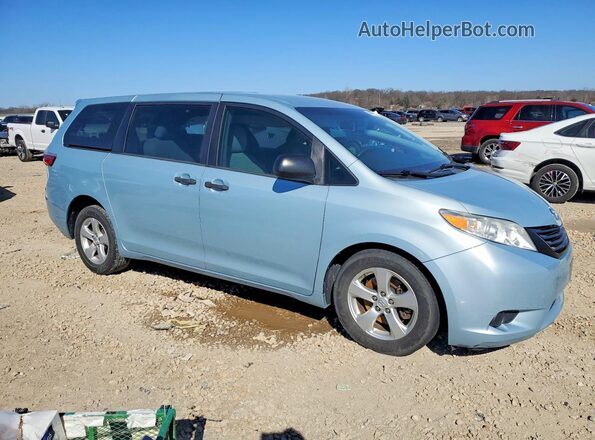 5TDZZ3DC8HS776792 2017 TOYOTA SIENNA Синий Передняя правая четверть