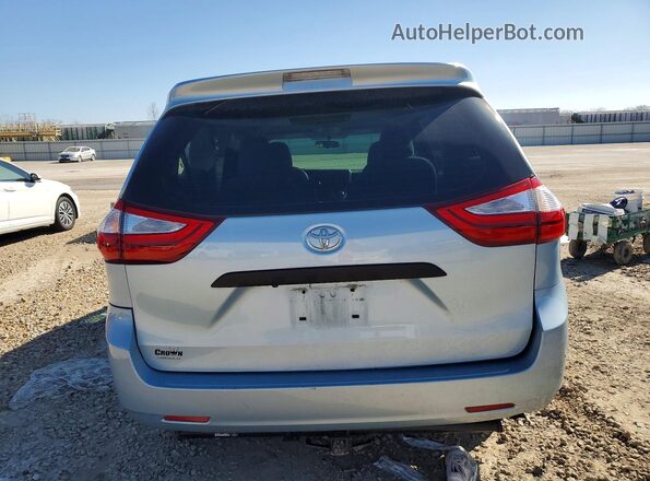 5TDZZ3DC8HS776792 2017 TOYOTA SIENNA Синий Вид сзади