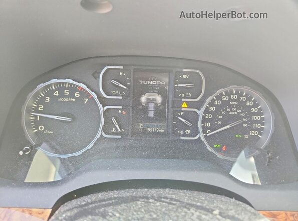 5TFAY5F14KX817296 2019 TOYOTA TUNDRA Black Սարքավորումների վահանակի տեսք