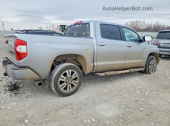 5TFAY5F15KX839565 2019 TOYOTA TUNDRA Серебряный Задняя правая четверть