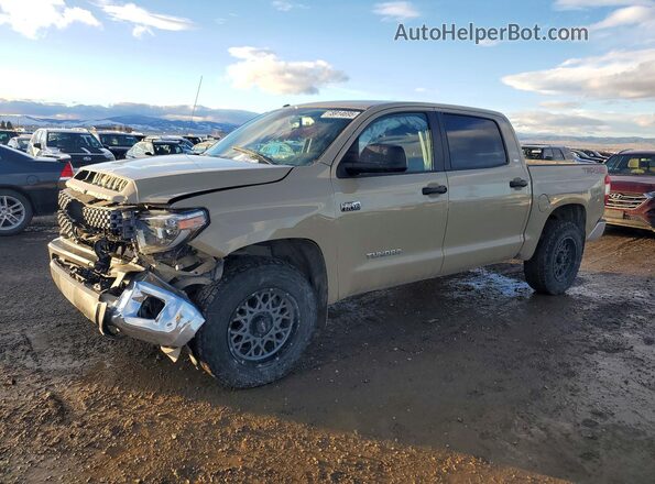 5TFDY5F17JX763570 2018 TOYOTA TUNDRA Бежевый Передняя левая четверть