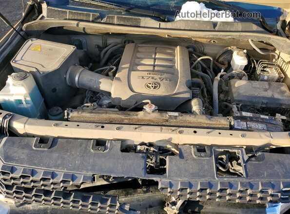 5TFDY5F17JX763570 2018 TOYOTA TUNDRA Бежевый Вид задней части салона