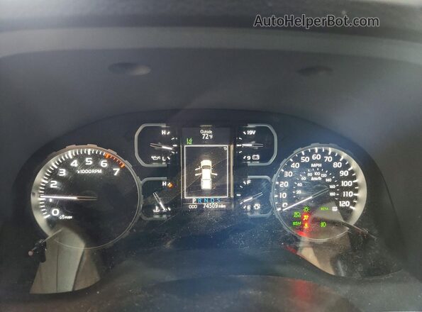 5TFEY5F13JX240521 2018 TOYOTA TUNDRA Серебряный Вид щитка приборов