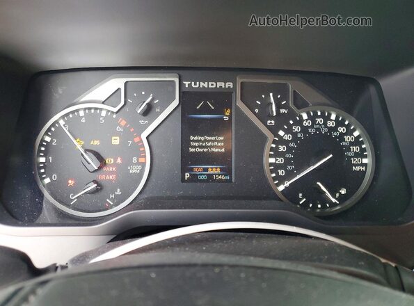 5TFKB5AA0TX051419 2026 TOYOTA TUNDRA Белый Вид щитка приборов