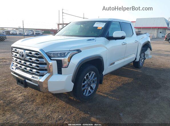 5TFMC5DB6SX111552 2025 TOYOTA TUNDRA HYBRID Белый Передняя левая четверть