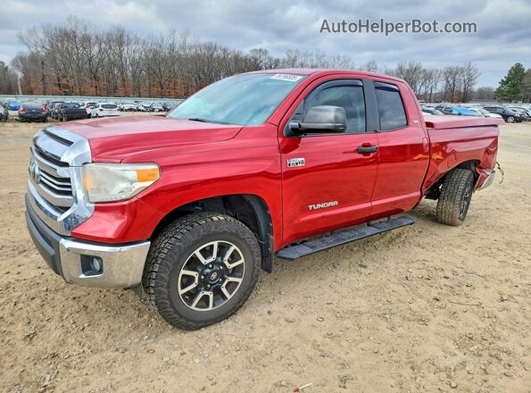 5TFRW5F1XGX199708 2016 TOYOTA TUNDRA Красный Передняя левая четверть