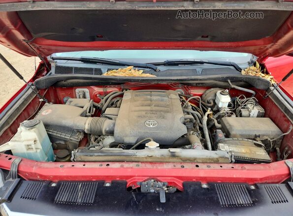 5TFRW5F1XGX199708 2016 TOYOTA TUNDRA Красный Вид задней части салона