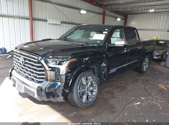 5TFVC5DB2PX026333 2023 TOYOTA TUNDRA HYBRID Black Առջևի ձախ երեք քառորդ տեսարան