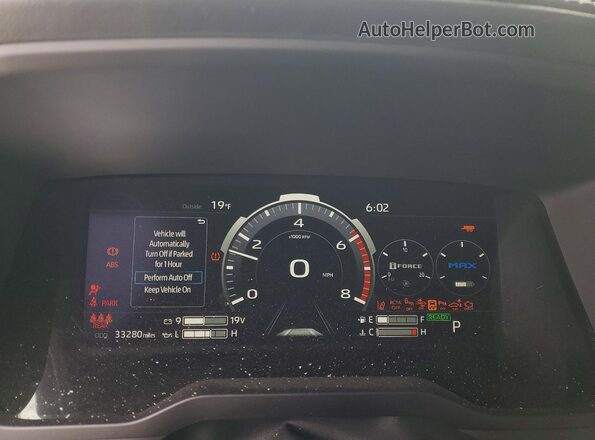 5TFVC5DB5NX009555 2022 TOYOTA TUNDRA Белый Вид щитка приборов