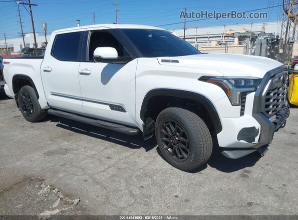 5TFWC5DB4SX098471 2025 TOYOTA TUNDRA HYBRID Белый Передняя правая четверть