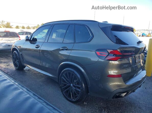 5UX13EU04R9W14687 2024 BMW X5 Зеленый Задняя левая четверть