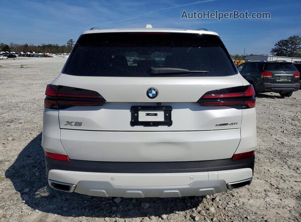 5UX13EU07R9U34264 2024 BMW X5 White Widok z tyłu