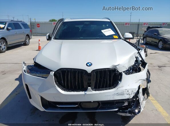 5UX13EU07S9X39656 2025 BMW X5 White Widok zestawu wskaźników
